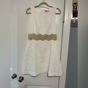 NWT Lilly Pulitzer Siarra Sleeveless Fit & Flaire Dress Resort White size 4